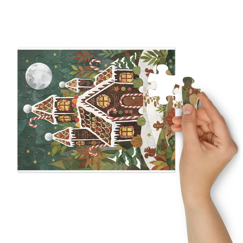 Gingerbread House 
 Jigsaw Puzzle in Tin Box