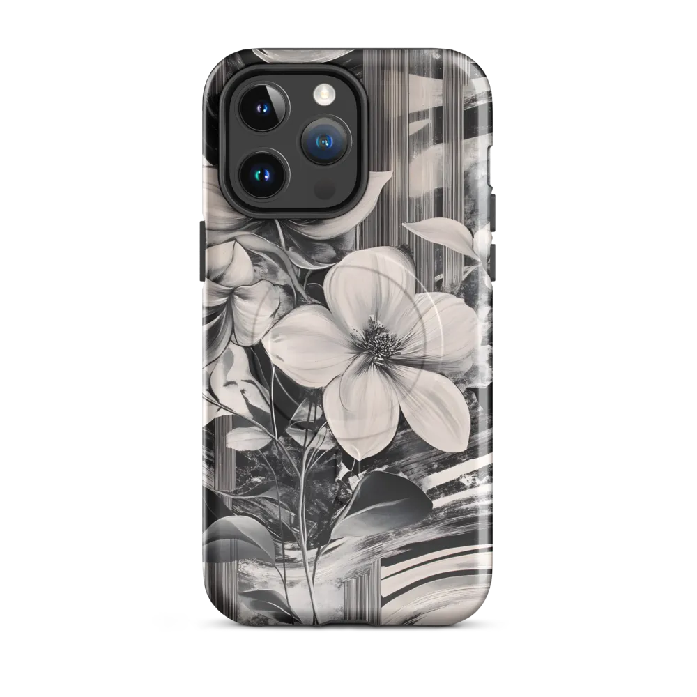 Ethereal Bloom: A Dance of Monochromes