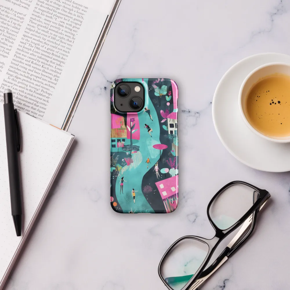 Whimsical Journey Through a Vibrant Landscape | Phone Case |  13 Mini | Snap Case | Glossy
