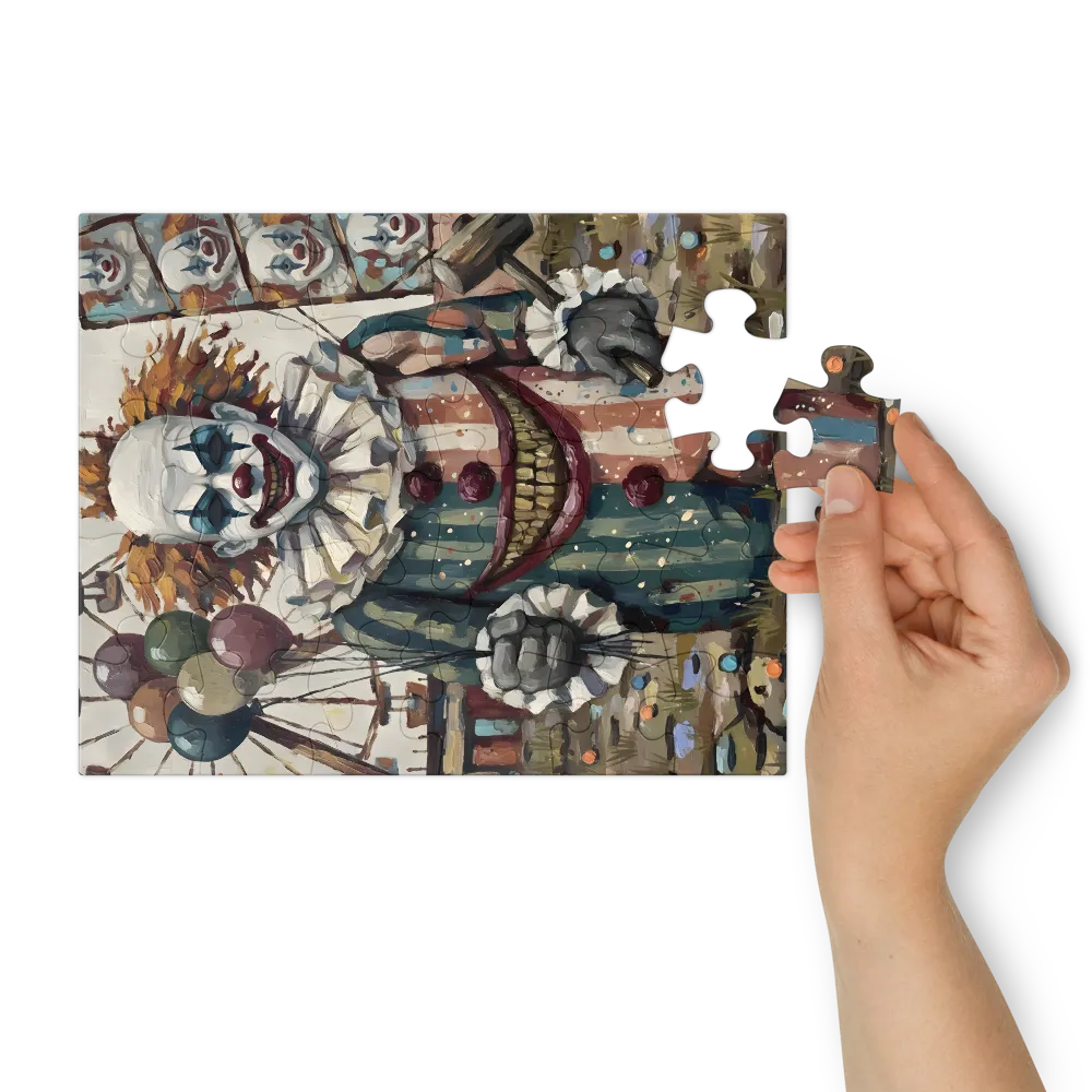 The Carnival Grin 
 Jigsaw Puzzle in Tin Box