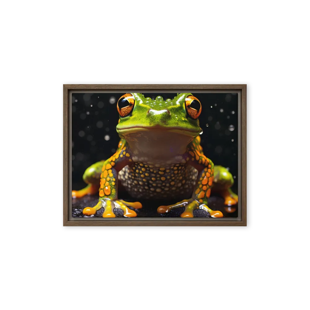 Emerald Elegance: The Frog in Focus