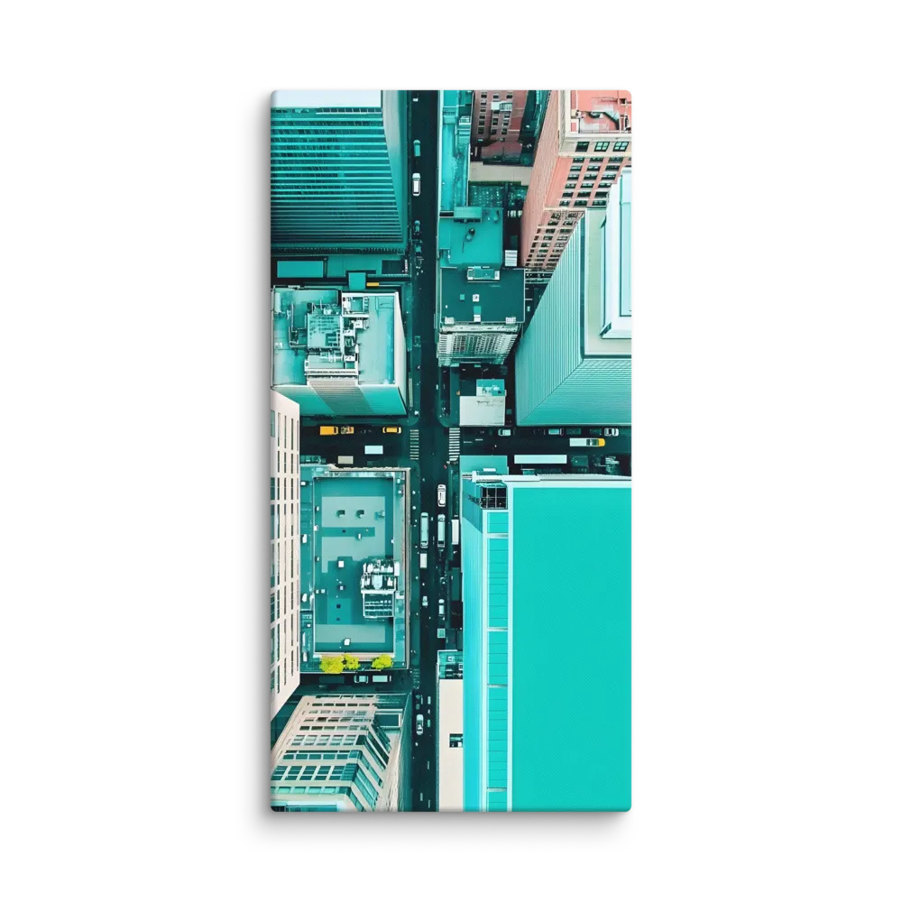 Urban Geometry: Aerial Perspective | Canvas | 20″×40″