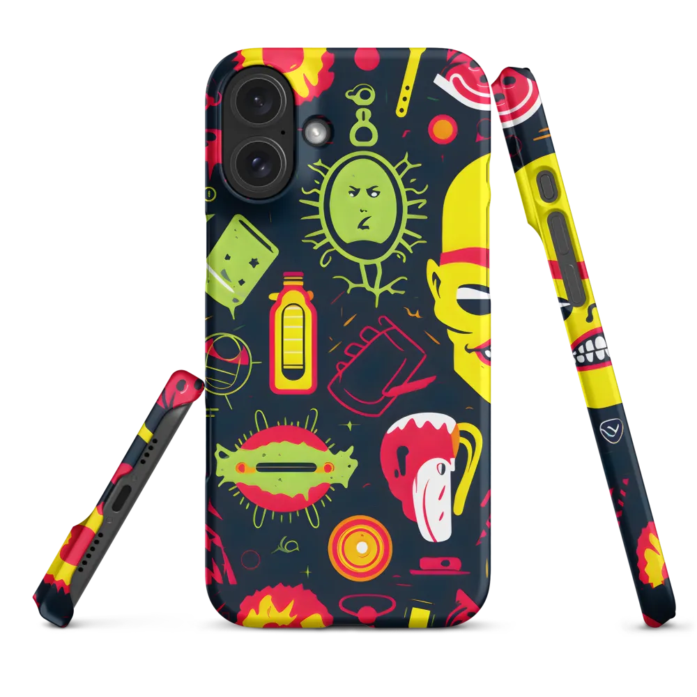 Neon Revelry: A Quirky Exploration of Modern Pop Art