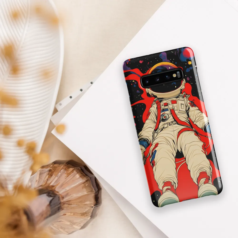 Astronaut in Cosmic Reverie | Phone Case |  S10 Plus | Snap Case | Glossy