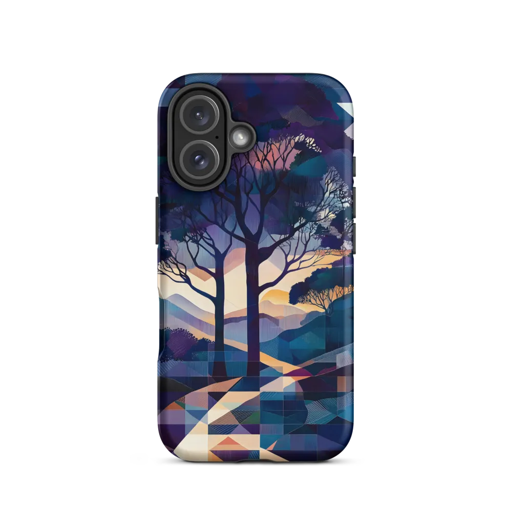 Tranquil Geometry: A Journey Through Color | Phone Case |  16 | Tough Case | Matte