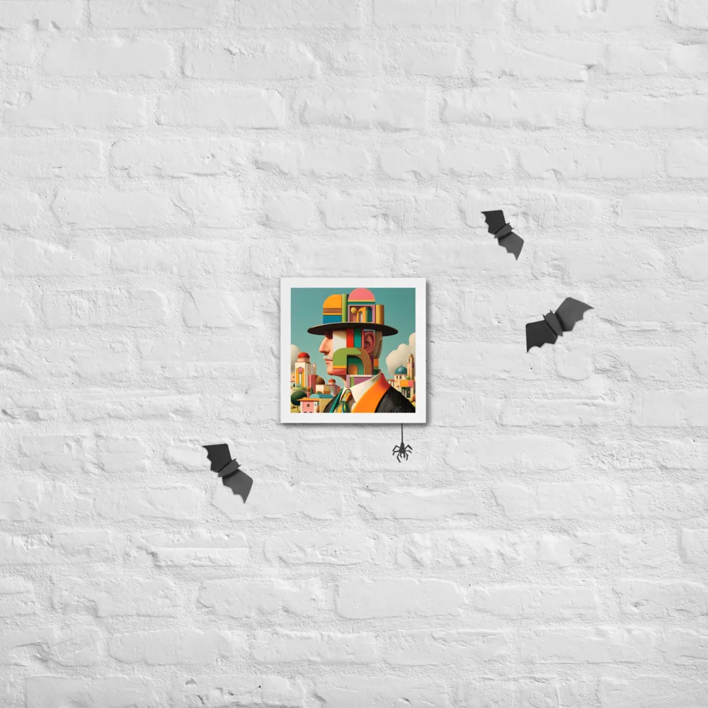 Architectural Profile 
 Poster with White Frame | 10″x 10″