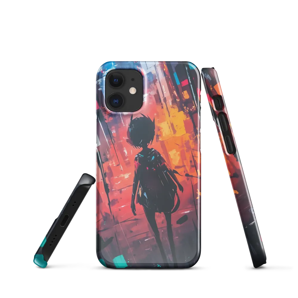 Silhouette in the Urban Abyss | Phone Case |  12 Mini | Snap Case | Glossy