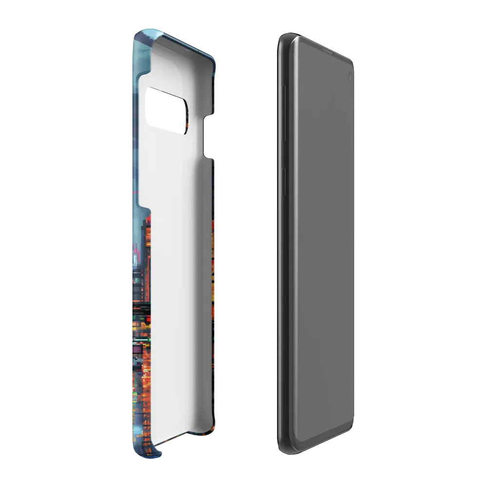 Neon Dreams: A Pixelated Urban Night