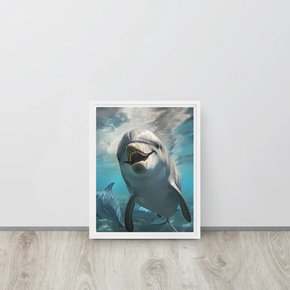 Beneath the Waves: A Dolphin's Dance