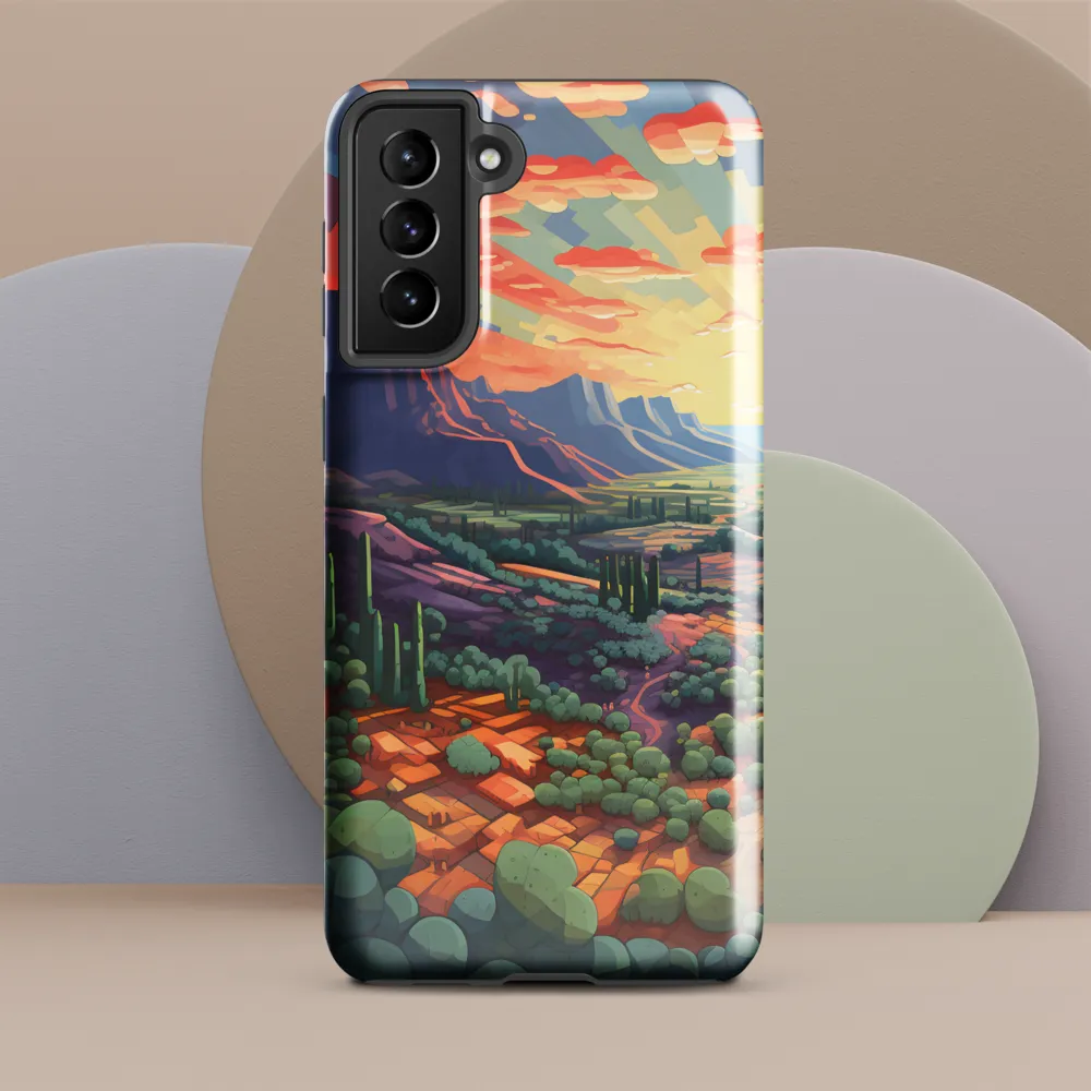 Desert Serenity at Dusk | Phone Case |  S21 Plus | Tough Case | Glossy