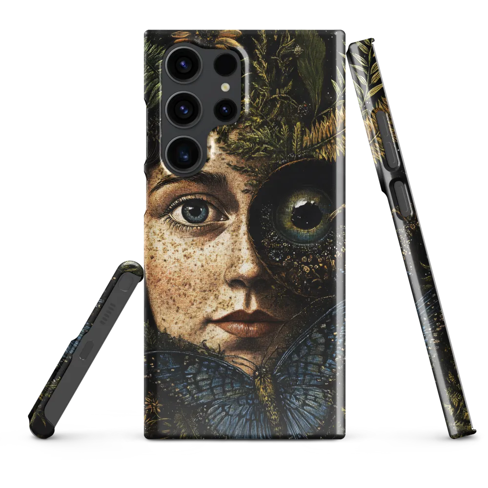 Nature's Embrace: A Surreal Portrait | Phone Case |  S23 Ultra | Snap Case | Glossy