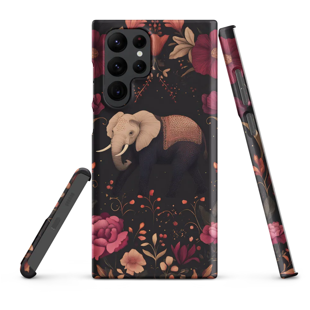 Whispers of the Wild: Elephants and Blooms