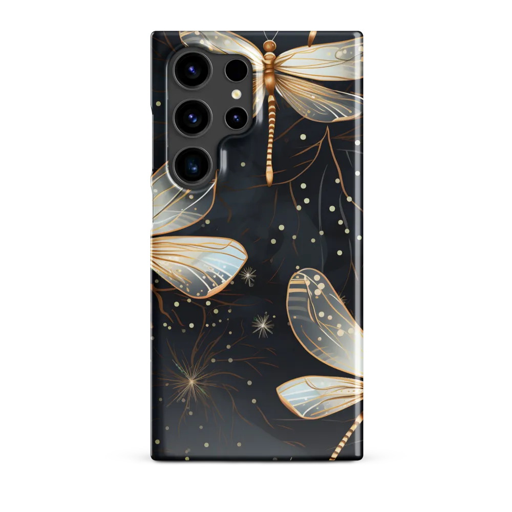 Ethereal Dance: Dragonflies in a Midnight Garden