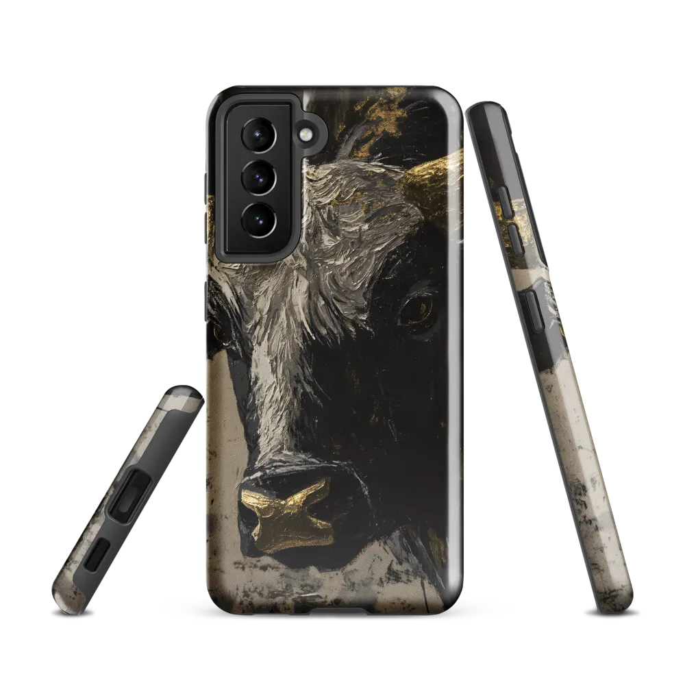 Majestic Bull: The Power in Black and Gold