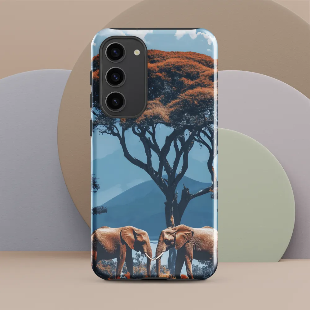 Elephants Amidst Serenity