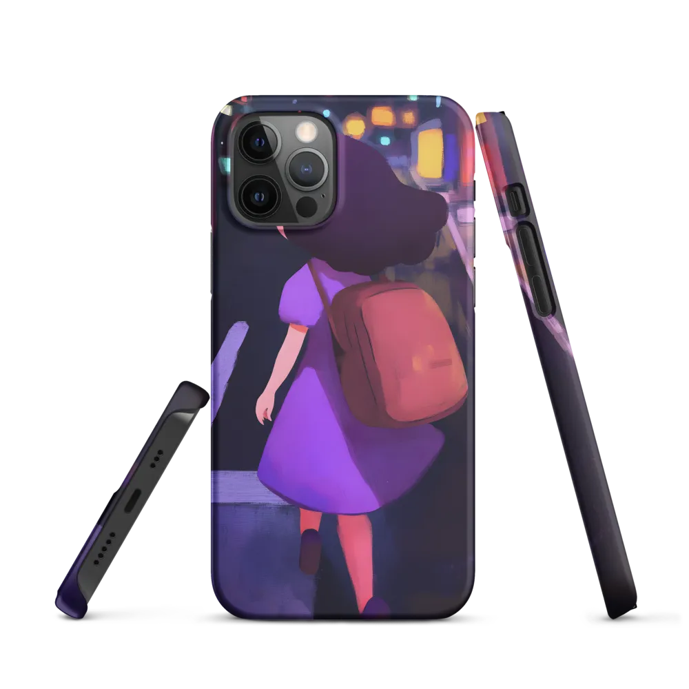 Wandering Through Neon Dreams | Phone Case |  12 Pro | Snap Case | Matte