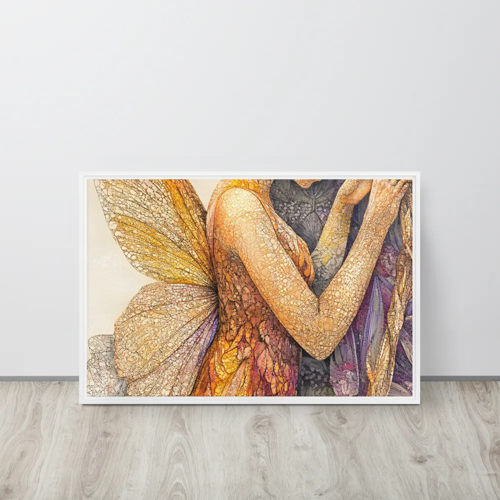 Whispers of the Frosted Meadow | Canvas with White Frame | 20″×30″