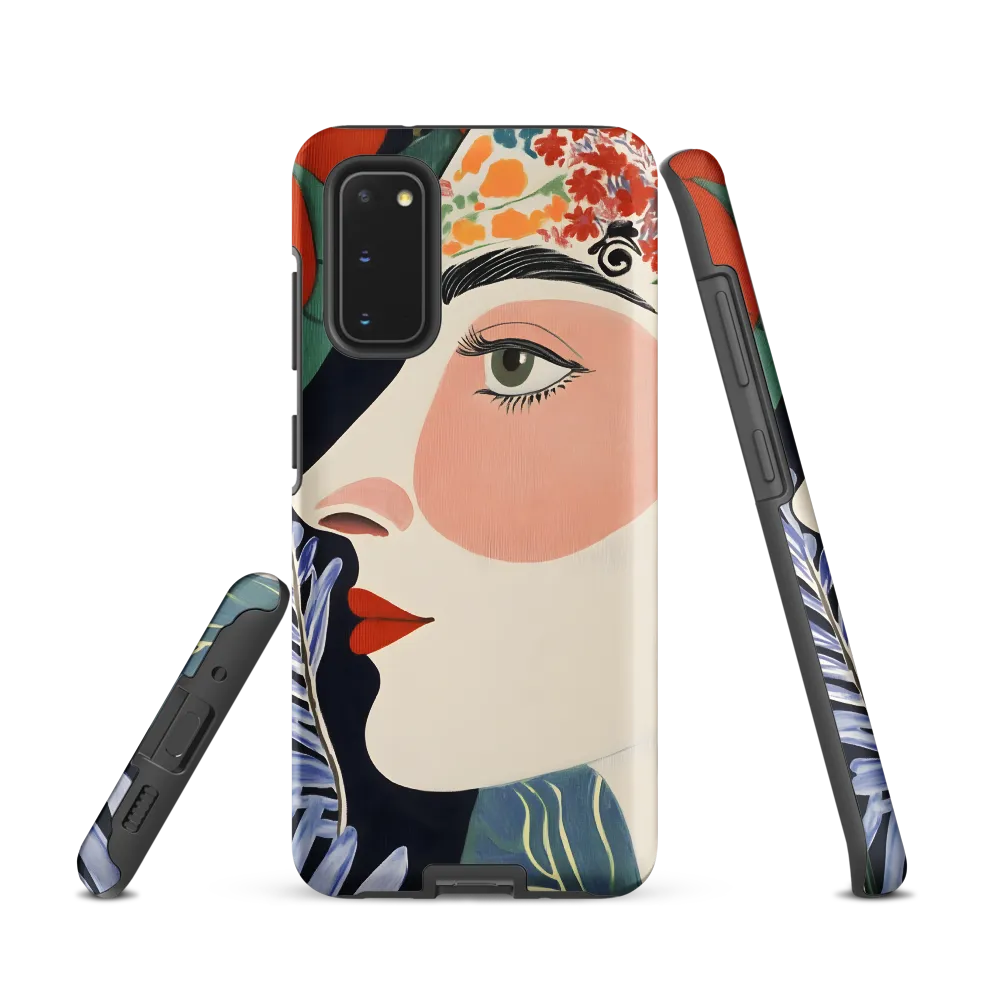 Floral Serenade: A Modern Portrait