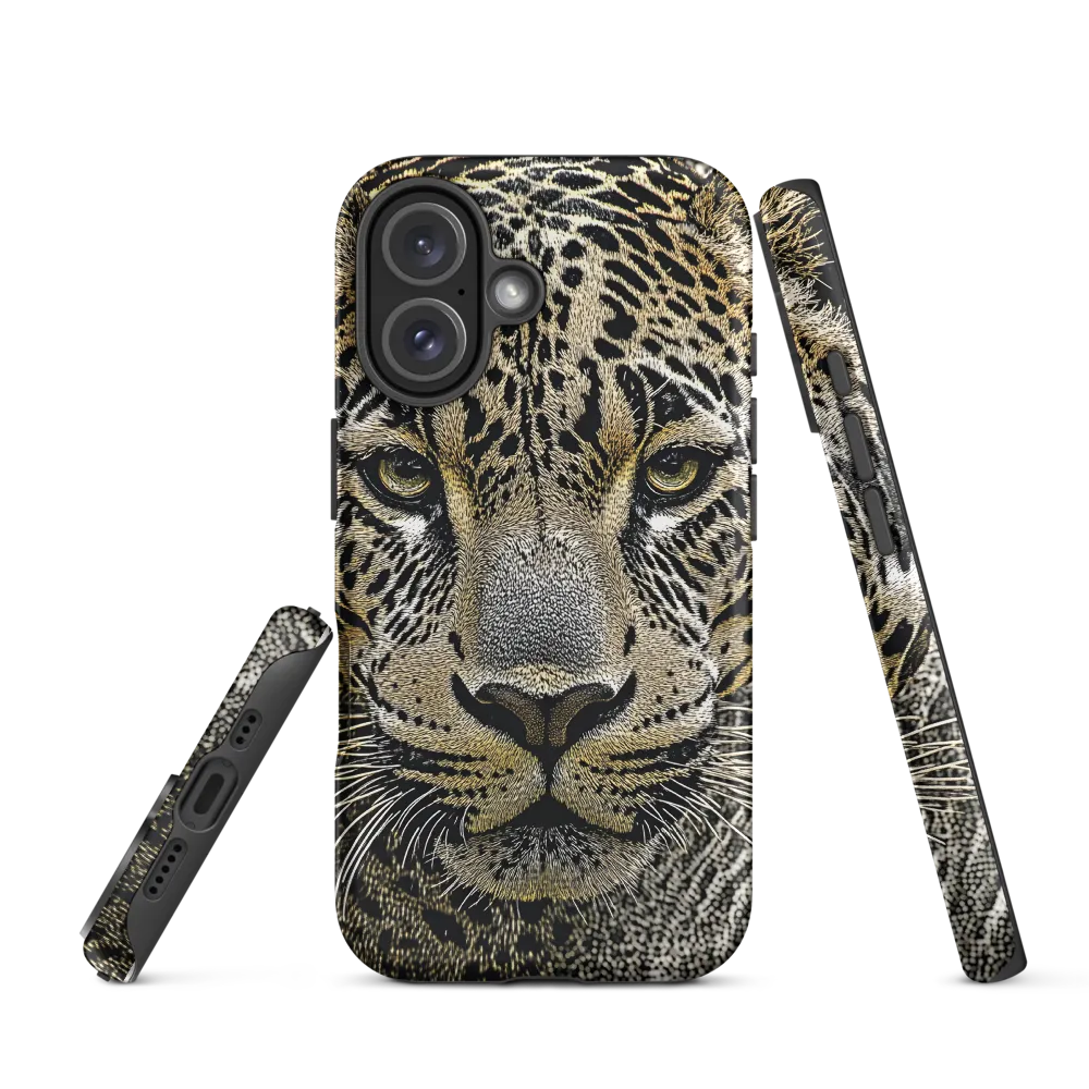 The Majestic Gaze: Portrait of a Leopard | Phone Case