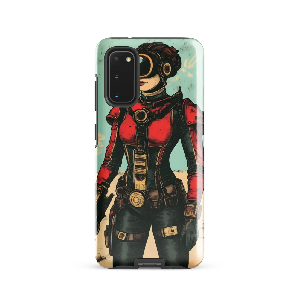 Futuristic Explorer: A Steampunk Adventure | Phone Case |  S20 | Tough Case | Glossy