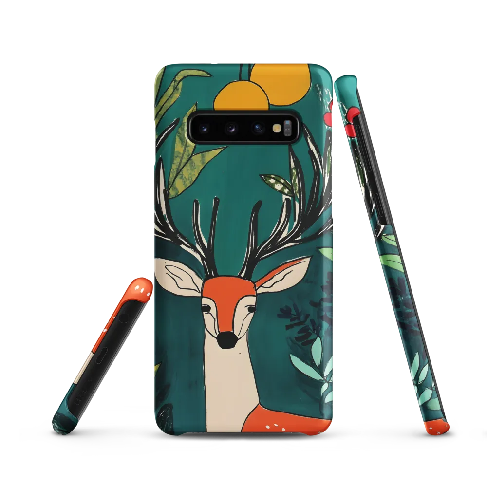 Nature's Embrace: The Majestic Deer | Phone Case |  S10 | Snap Case | Matte