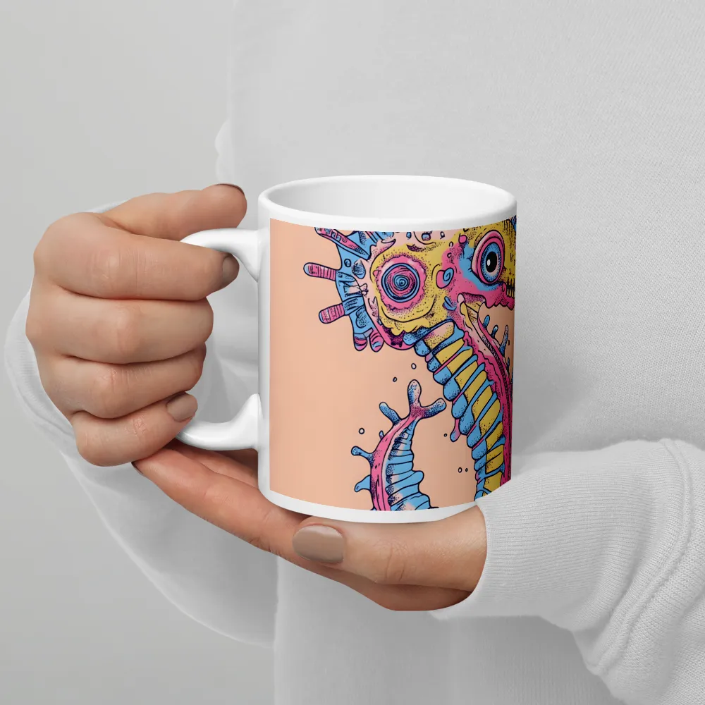 Whimsical Sea Dragon: An Intricate Fantasy | Mug with White inside | 11 oz