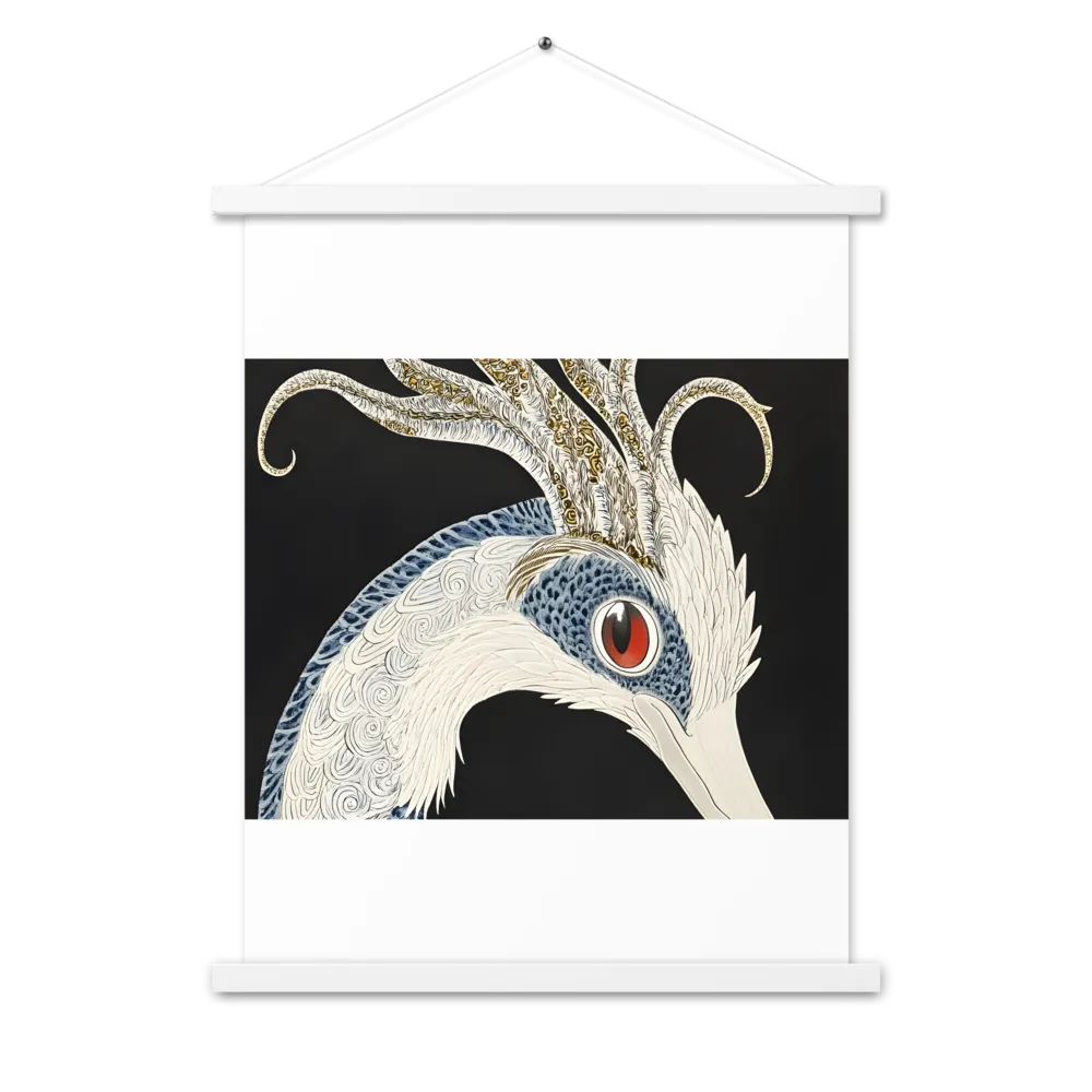 Elegance of the Majestic Peacock | Poster With White Wood Hanger | 18″×24″