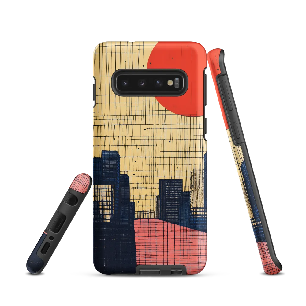 Urban Echoes: A Minimalist Cityscape