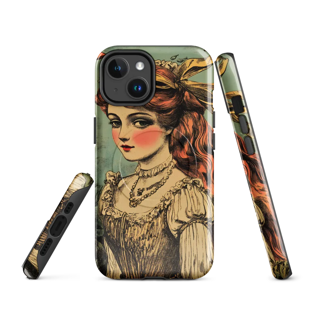 Elegance Beneath the Waves | Phone Case |  14 | MagSafe® Tough Case | Glossy