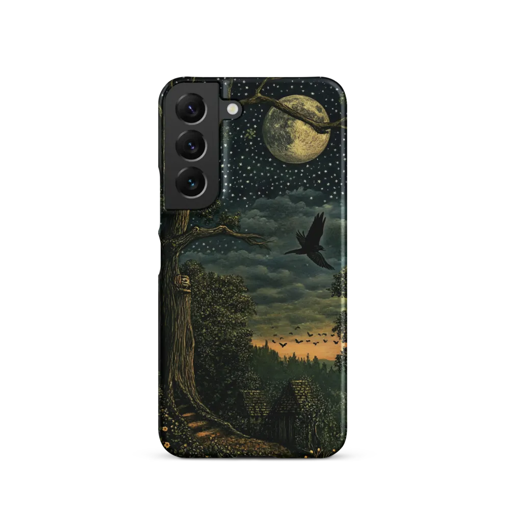 Mystical Nightscape Under the Full Moon | Phone Case |  S22 | Snap Case | Matte