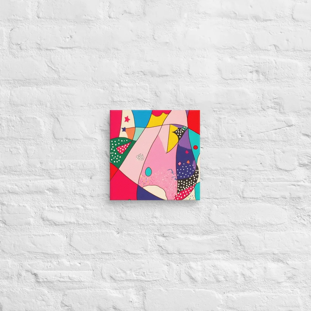 Playful Geometry in Color | Canvas | 10″×10″