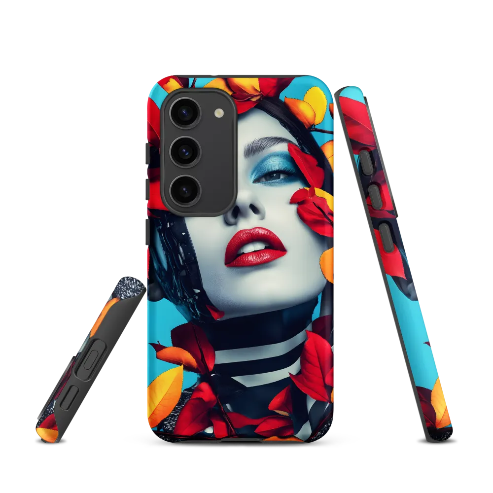 Futuristic Fusion: Nature Meets Technology | Phone Case |  S23 | Tough Case | Matte