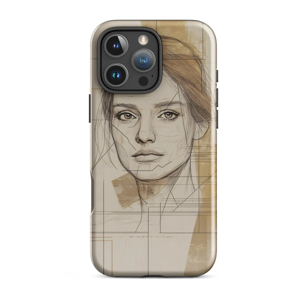 Geometric Elegance: A Modern Portrait