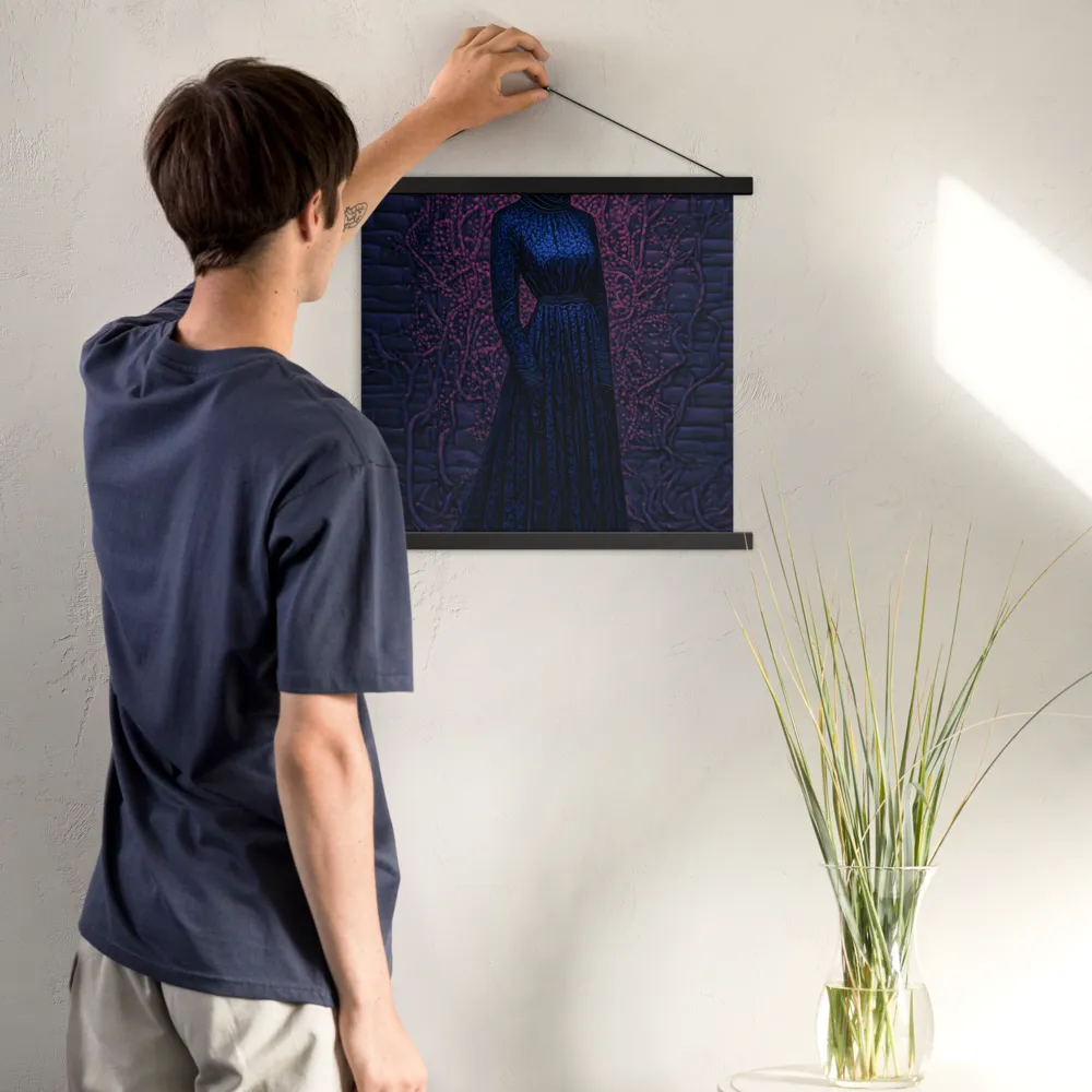 Veil of Enigma | Poster With Black Wood Hanger | 18″×18″