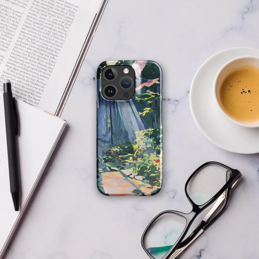 Flight of Light: A Serene Forest | Phone Case |  16 Pro | Snap Case | Glossy