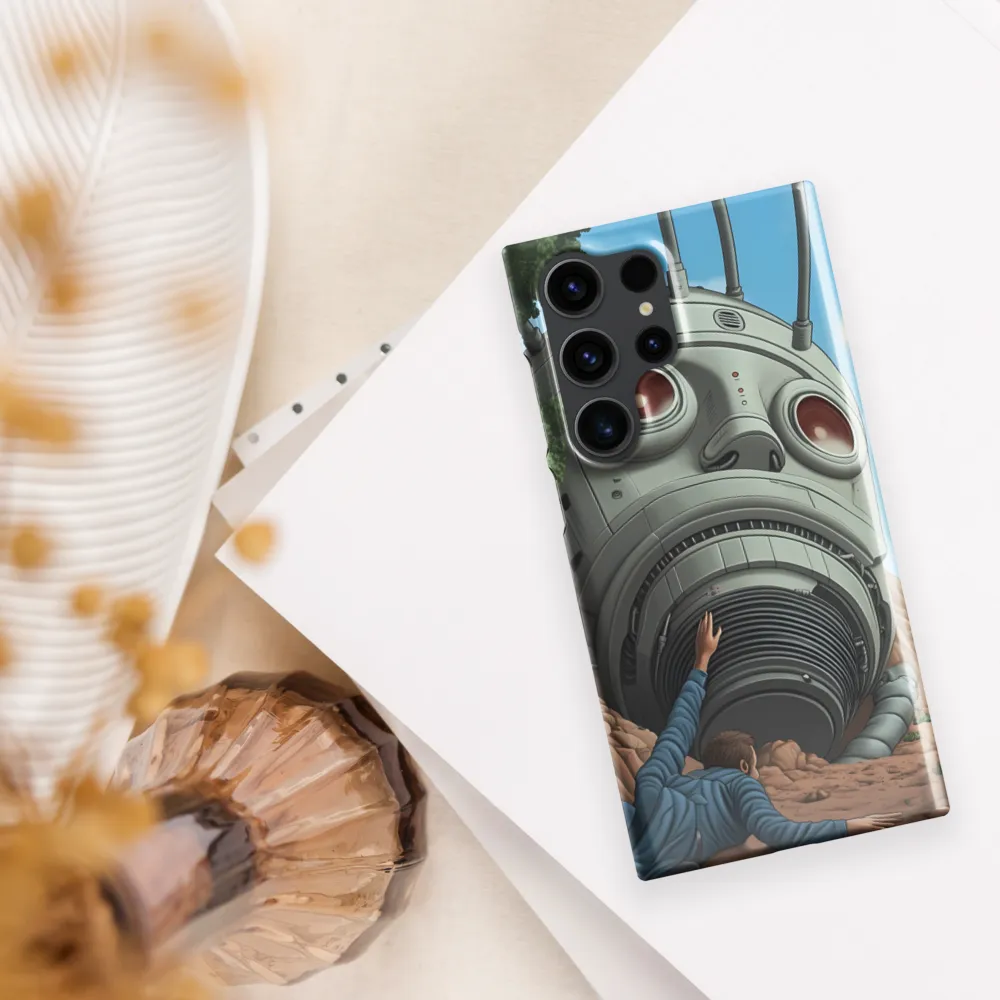 The Descent into Technological Abyss | Phone Case |  S23 Ultra | Snap Case | Glossy