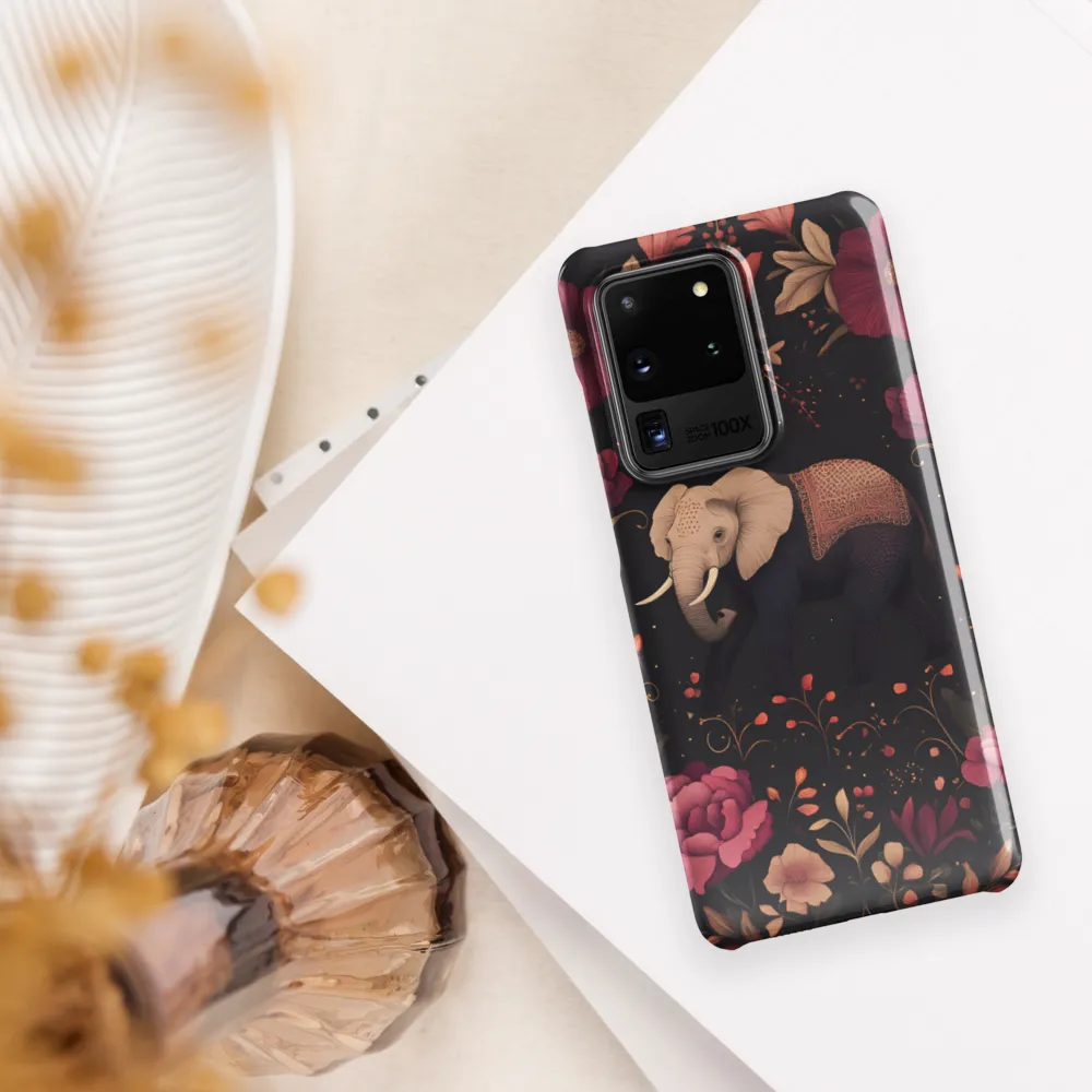 Whispers of the Wild: Elephants and Blooms