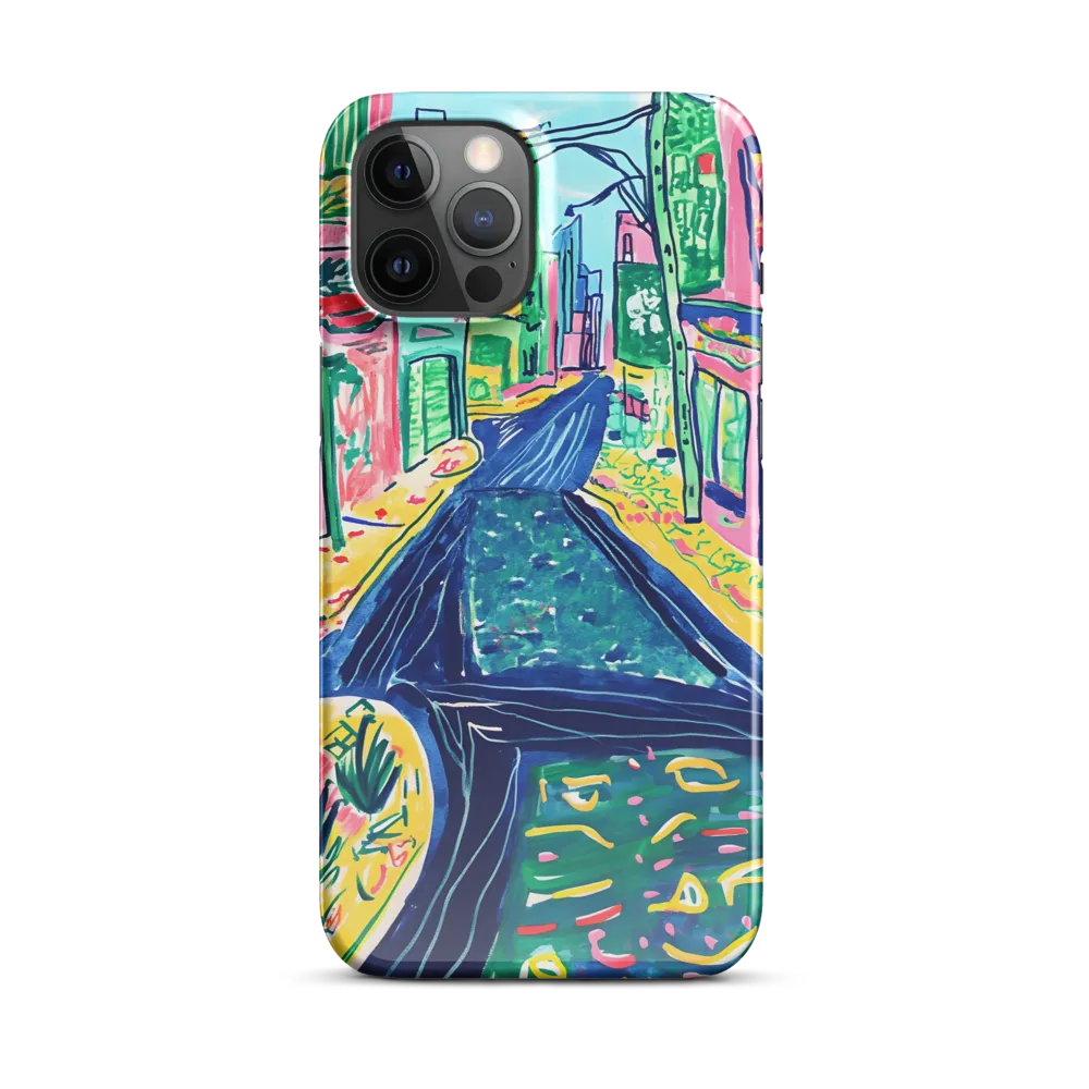 Dreamy Street in Vibrant Hues