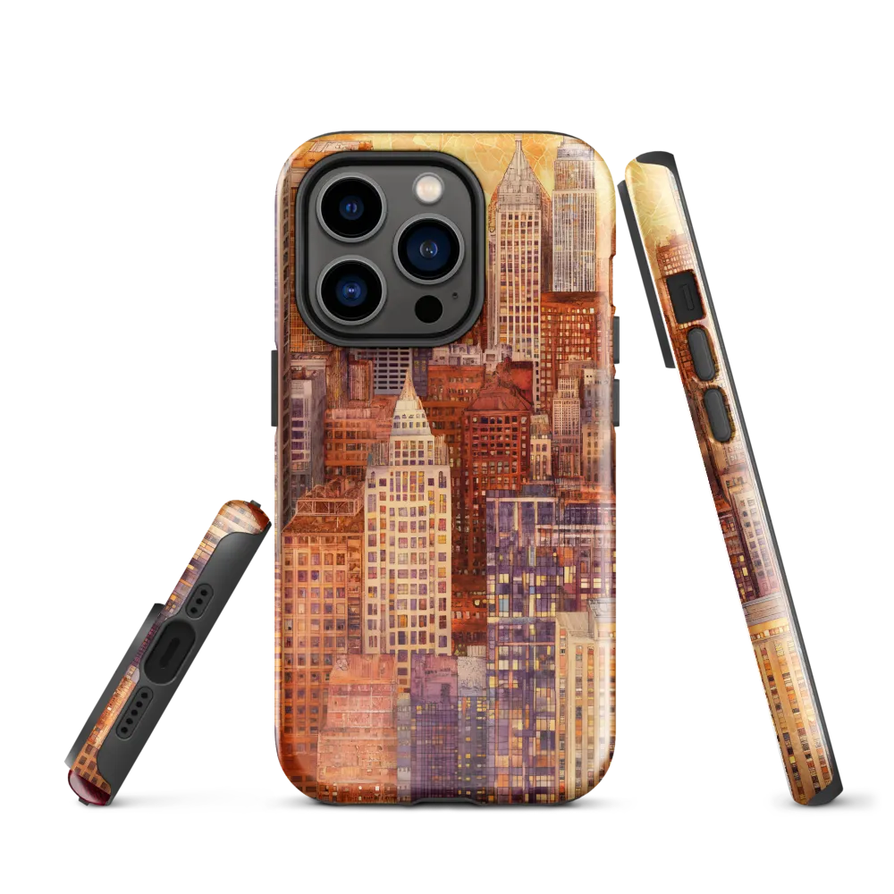 Golden Hour Over the City | Phone Case |  14 Pro | Tough Case | Glossy