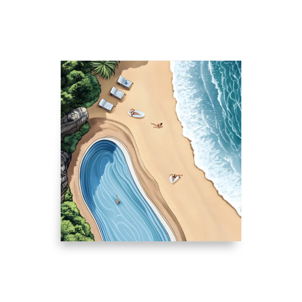 Serenity by the Shore | Poster | 10″×10″
