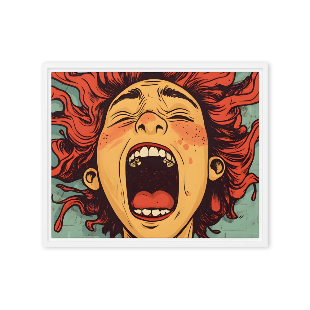 Fury Unleashed | Canvas with White Frame | 16″×20″