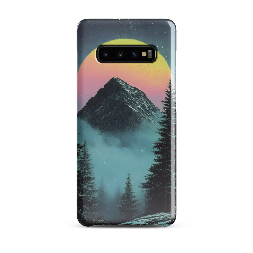 Ethereal Peaks Under Celestial Lights | Phone Case |  S10 Plus | Snap Case | Glossy