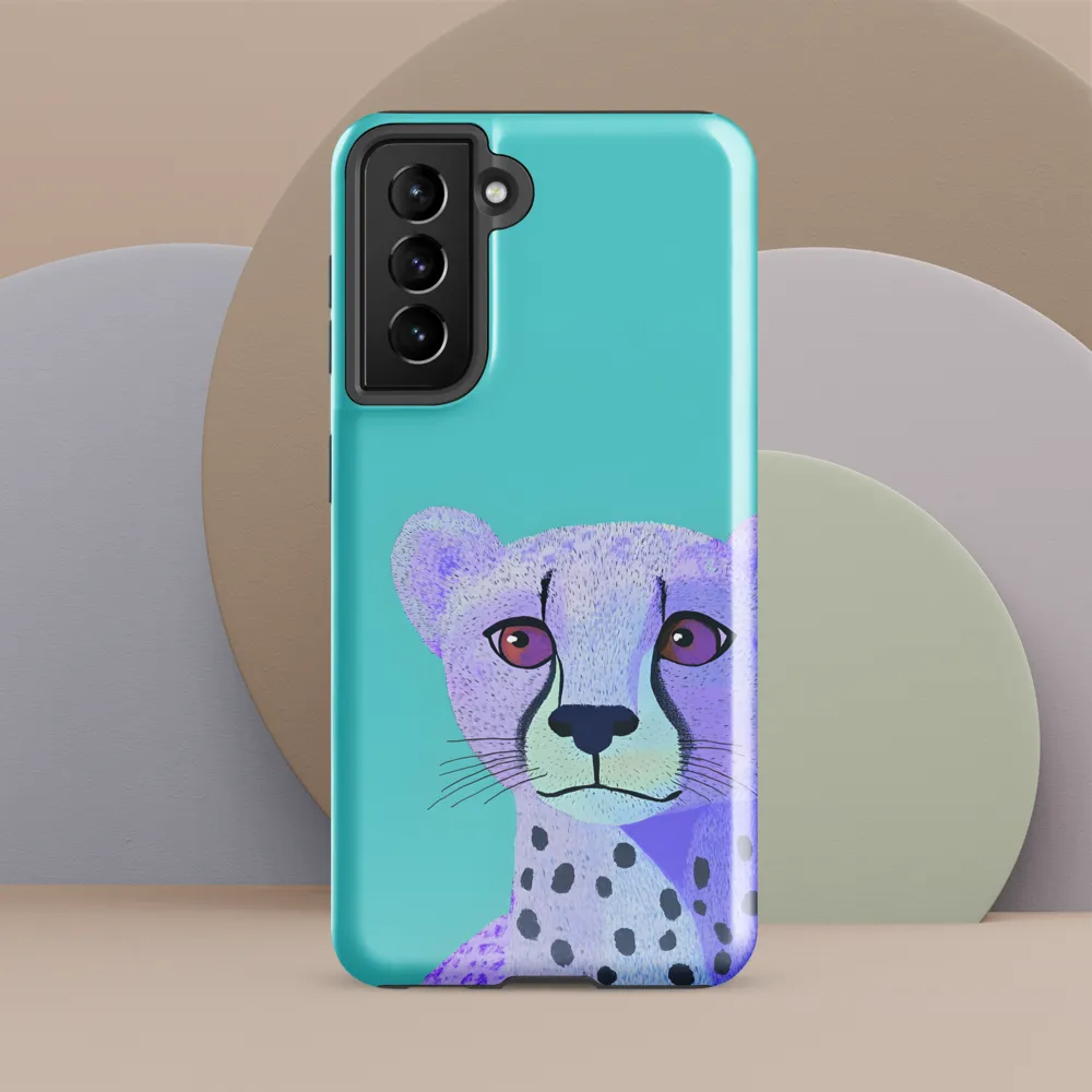 Curious Cheetah | Phone Case |  S21 FE | Tough Case | Glossy