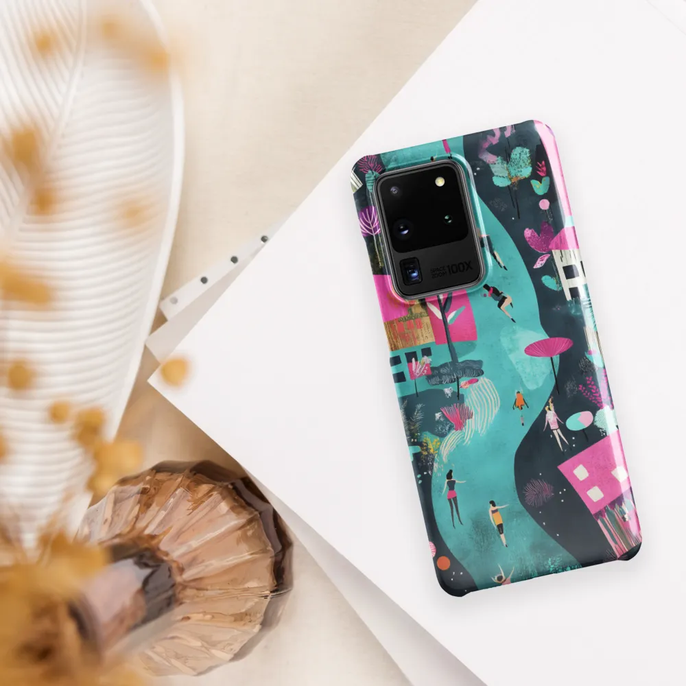 Whimsical Journey Through a Vibrant Landscape | Phone Case |  S20 Ultra | Snap Case | Glossy