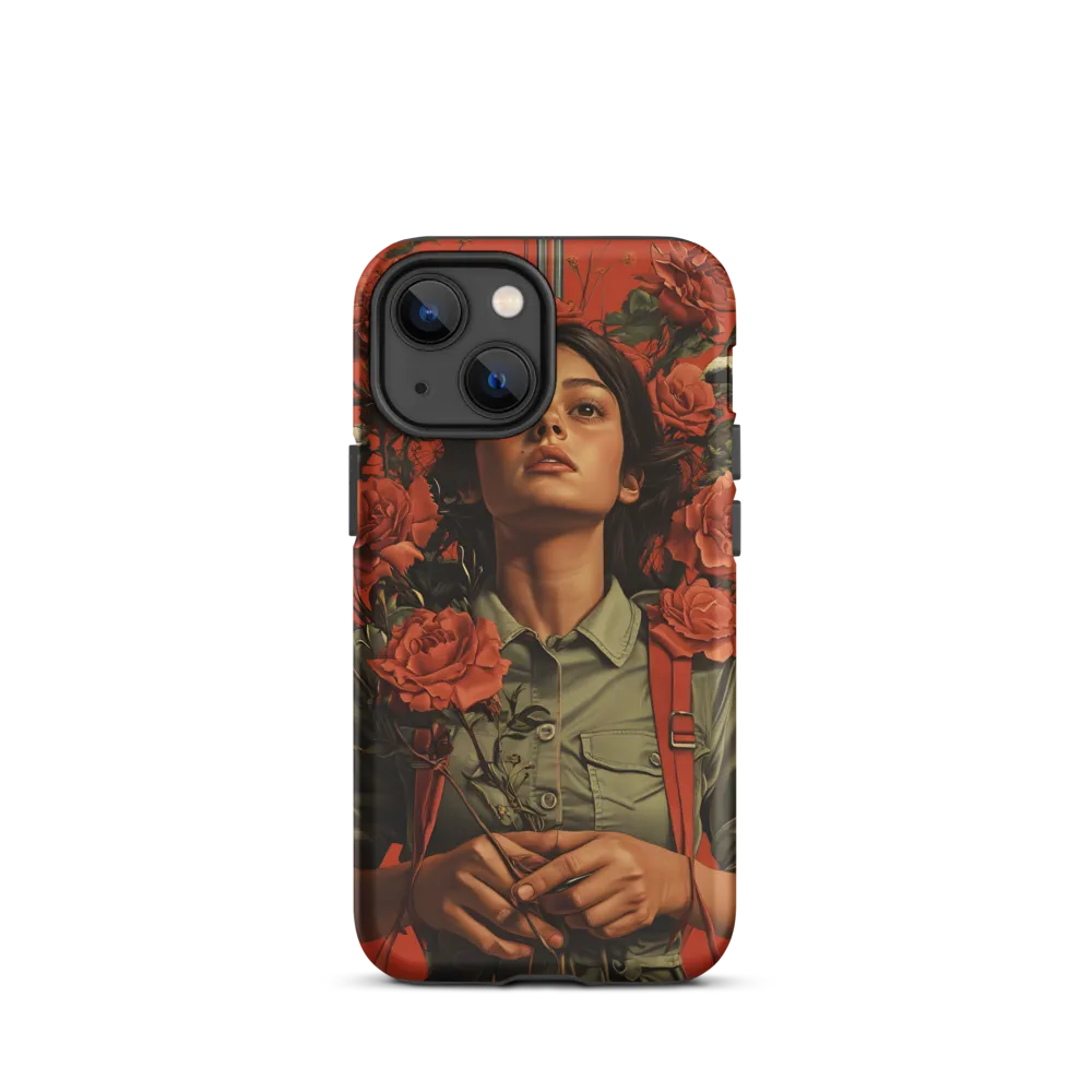 Harmony and Strength: A Portrait Among Roses