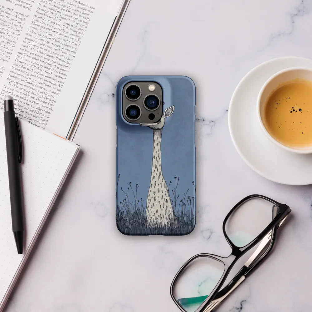 Whimsical Giraffe in Blue