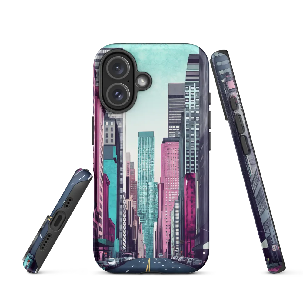 Urban Vibes: A Modern Cityscape | Phone Case |  16 | Tough Case | Matte