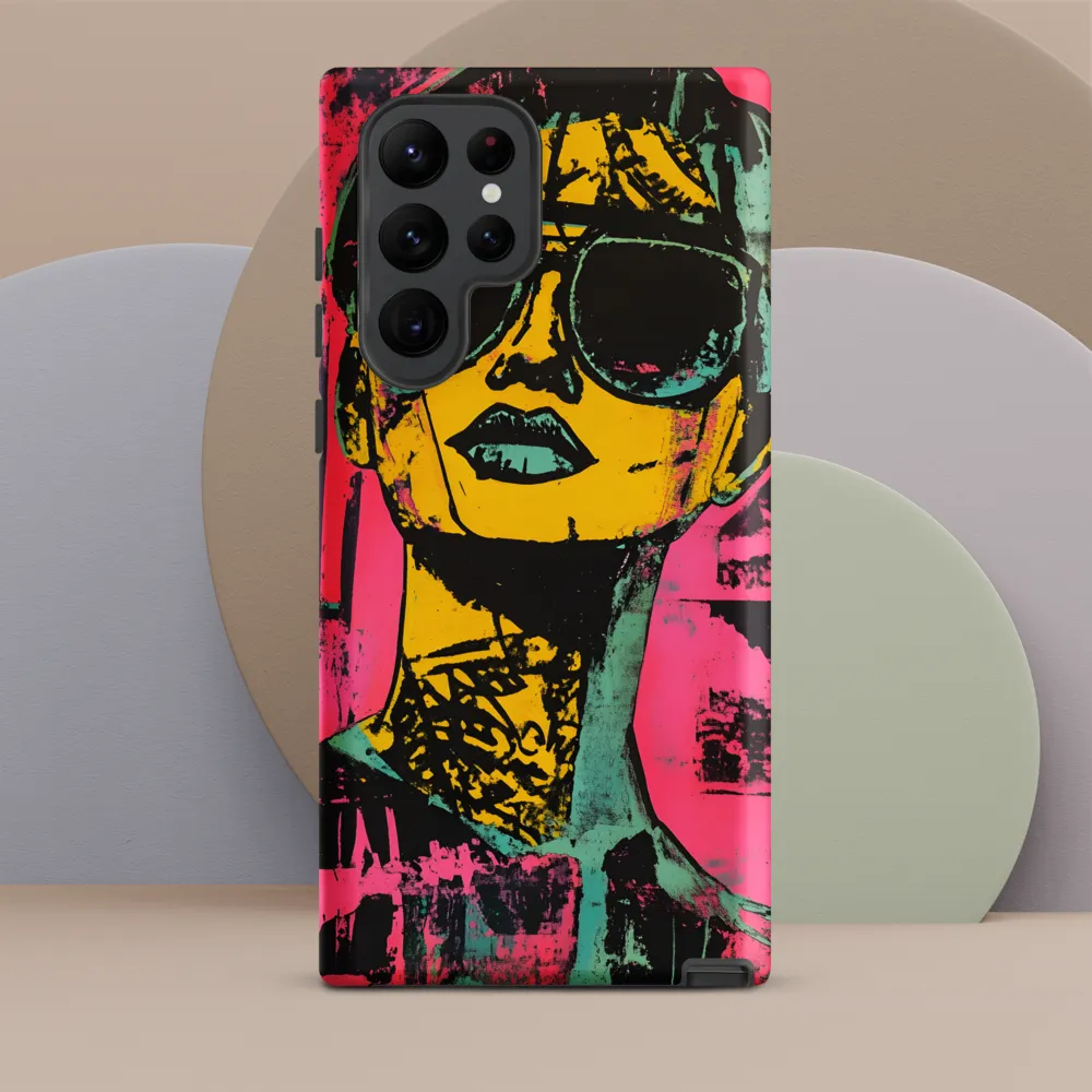 Confident Portrait in Neon Colors
