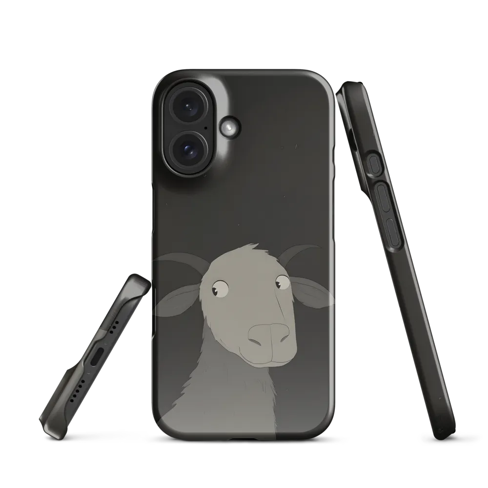 Whimsical Goat in Darkness | Phone Case |  16 | Snap Case | Glossy