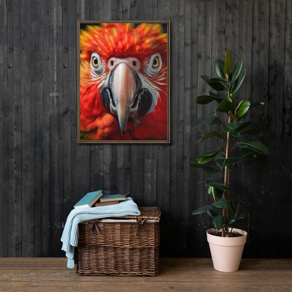 The Fiery Gaze of the Parrot